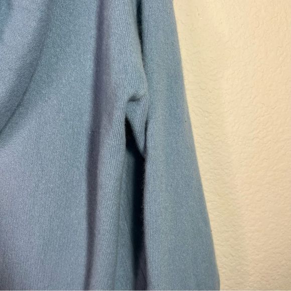 Pure Collection 100% cashmere blue cowl neck sweater size 6 - Picture 4 of 4